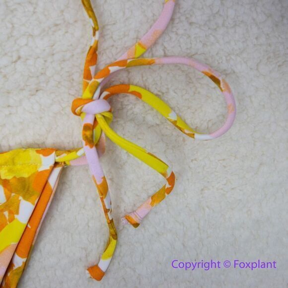 NEW Aila Blue Free People Palm Bikini Bottoms, size S - Picture 10 of 16